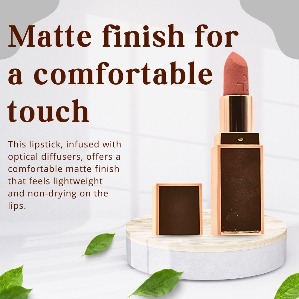 Patrick Ta Major Headlines Matte Suede Lipstick in Shy | Long-Lasting Soft Pink