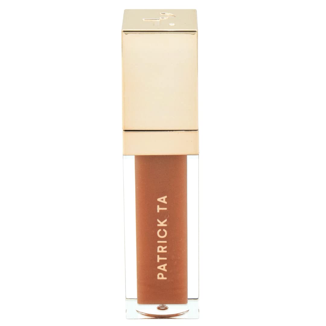 PATRICK TA Major Volume Plumping Lip Gloss in Superficial – Hydrating Beige Lip Shine