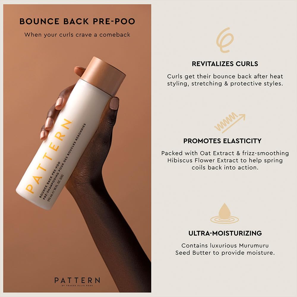 PATTERN Bounce Back Pre-Poo – Curl Revival Pre-Shampoo for Elastic Curls
