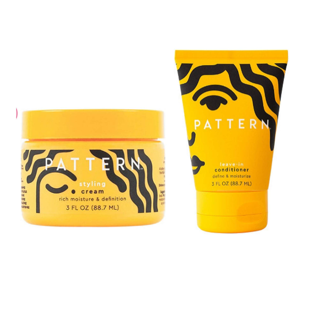 PATTERN Styling Cream & Leave-In Conditioner – Define & Moisturize Curls | Rich Moisture & Definition | 3oz Set