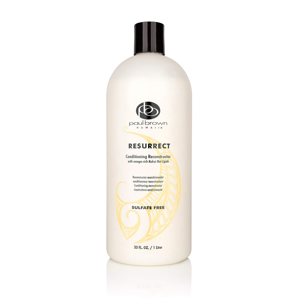 Paul Brown Hawaii Resurrect Salon Quality Conditioner | Deep Hydration & Damage Repair | Kukui Nut Oil | Color-Safe 33 oz