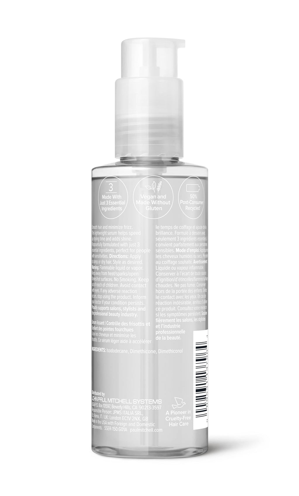 Paul Mitchell Clear Smoothing Serum – Fragrance-Free Blowout Primer for Sensitive Skin