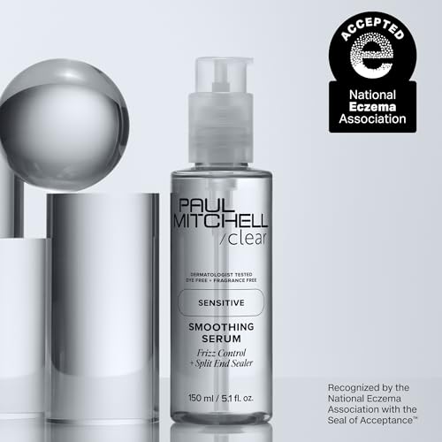 Paul Mitchell Clear Smoothing Serum – Fragrance-Free Blowout Primer for Sensitive Skin