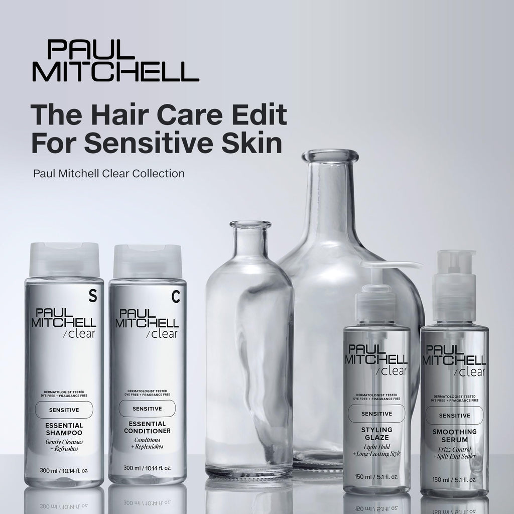 Paul Mitchell Clear Smoothing Serum – Fragrance-Free Blowout Primer for Sensitive Skin