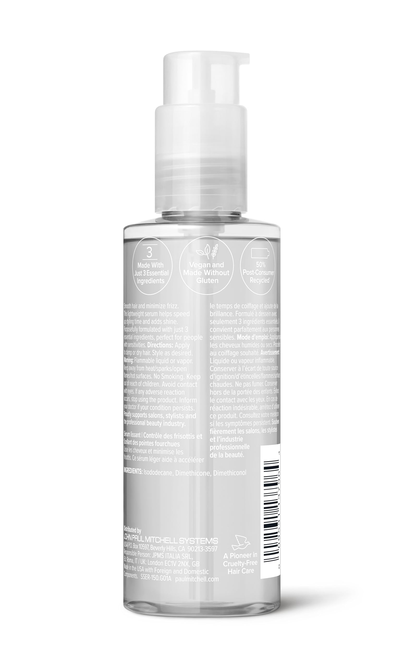 Paul Mitchell Clear Smoothing Serum — Fragrance-Free Blowout Primer for Sensitive Skin