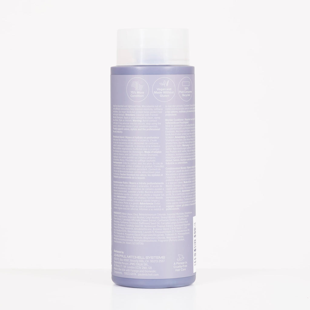 Paul Mitchell Forever Blonde Conditioner – Repairs & Deep Hydration for Bleached & Lightened Hair | 33.8 fl oz
