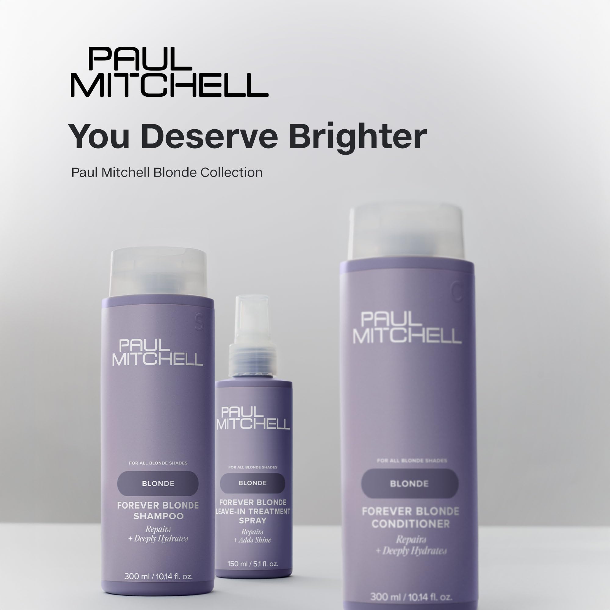 Paul Mitchell Forever Blonde Shampoo – Repairs & Deep Hydration for Bleached Hair | 10.14 oz