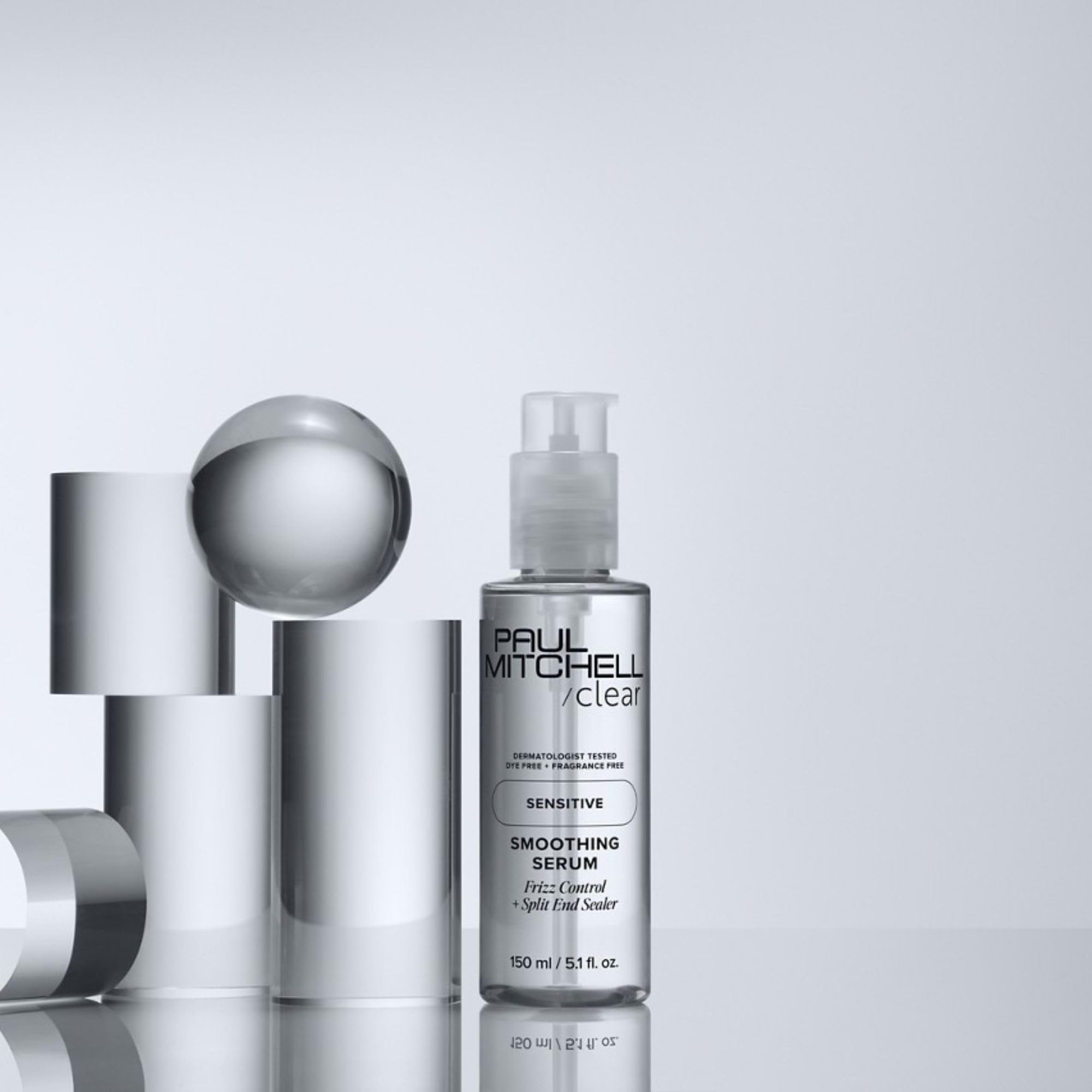 Paul Mitchell Clear Smoothing Serum – Fragrance-Free Blowout Primer for Sensitive Skin