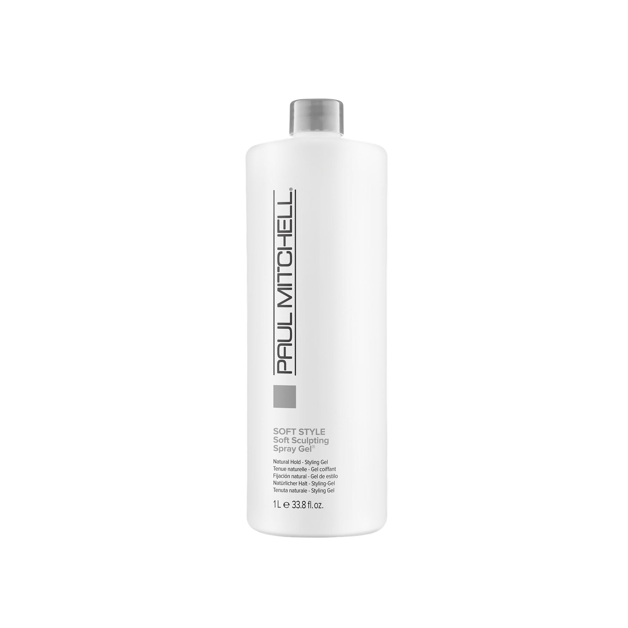 Paul Mitchell Soft Sculpting Spray Gel – Natural Hold, Soft Finish, All Hair Types, 33.8 oz