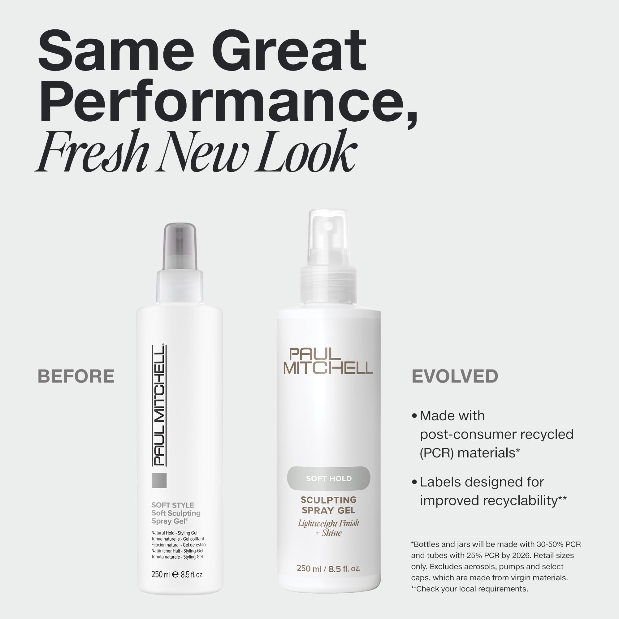Paul Mitchell Soft Sculpting Spray Gel – Natural Hold, Soft Finish, All Hair Types, 33.8 oz