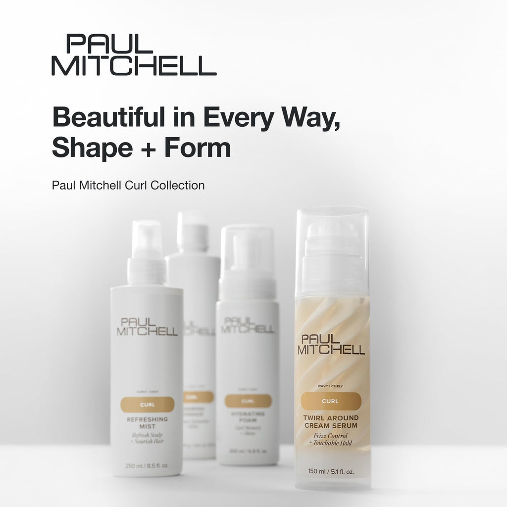 Paul Mitchell Twirl Around Cream Serum – Frizz Control for Curly & Wavy Hair | 5.1 fl oz