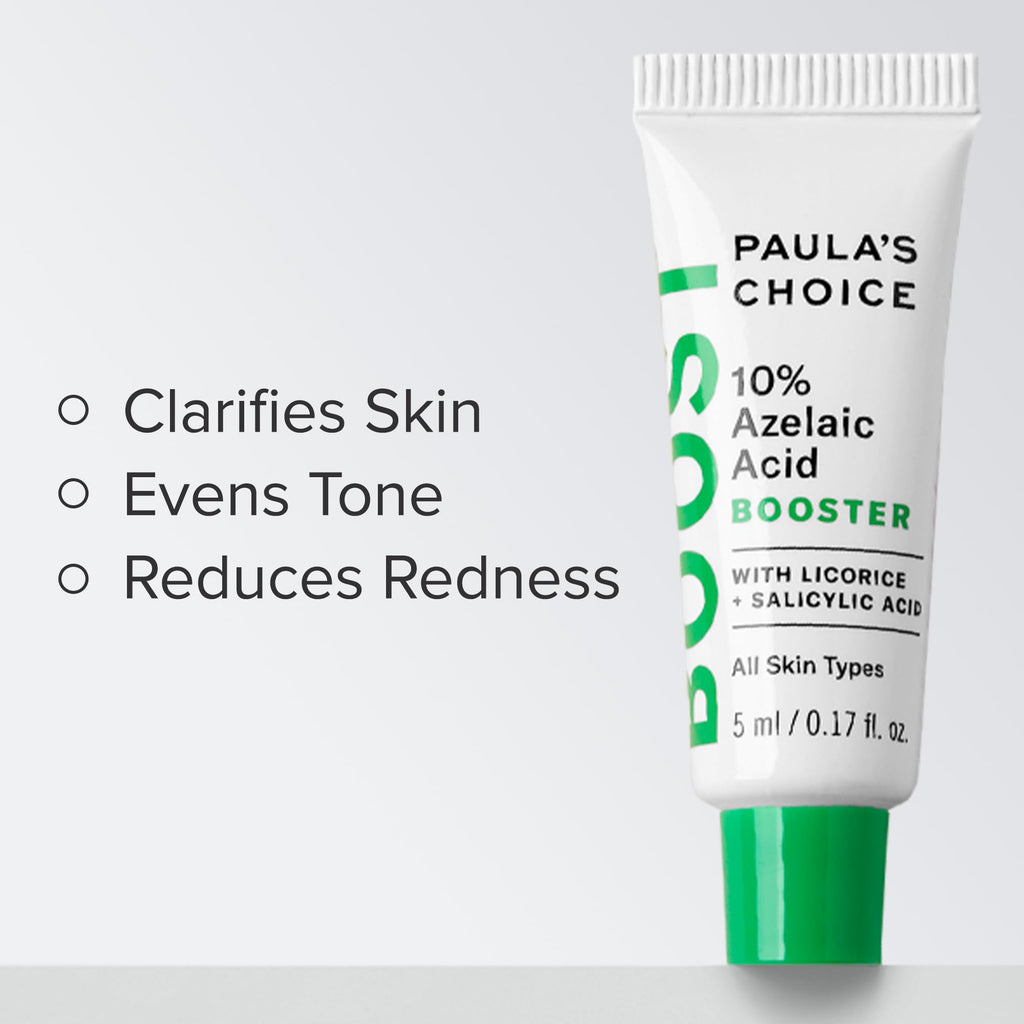 Paula's Choice BOOST 10% Azelaic Acid Booster Cream Gel – Fragrance-Free, Oil-Free Serum (0.17 fl oz)