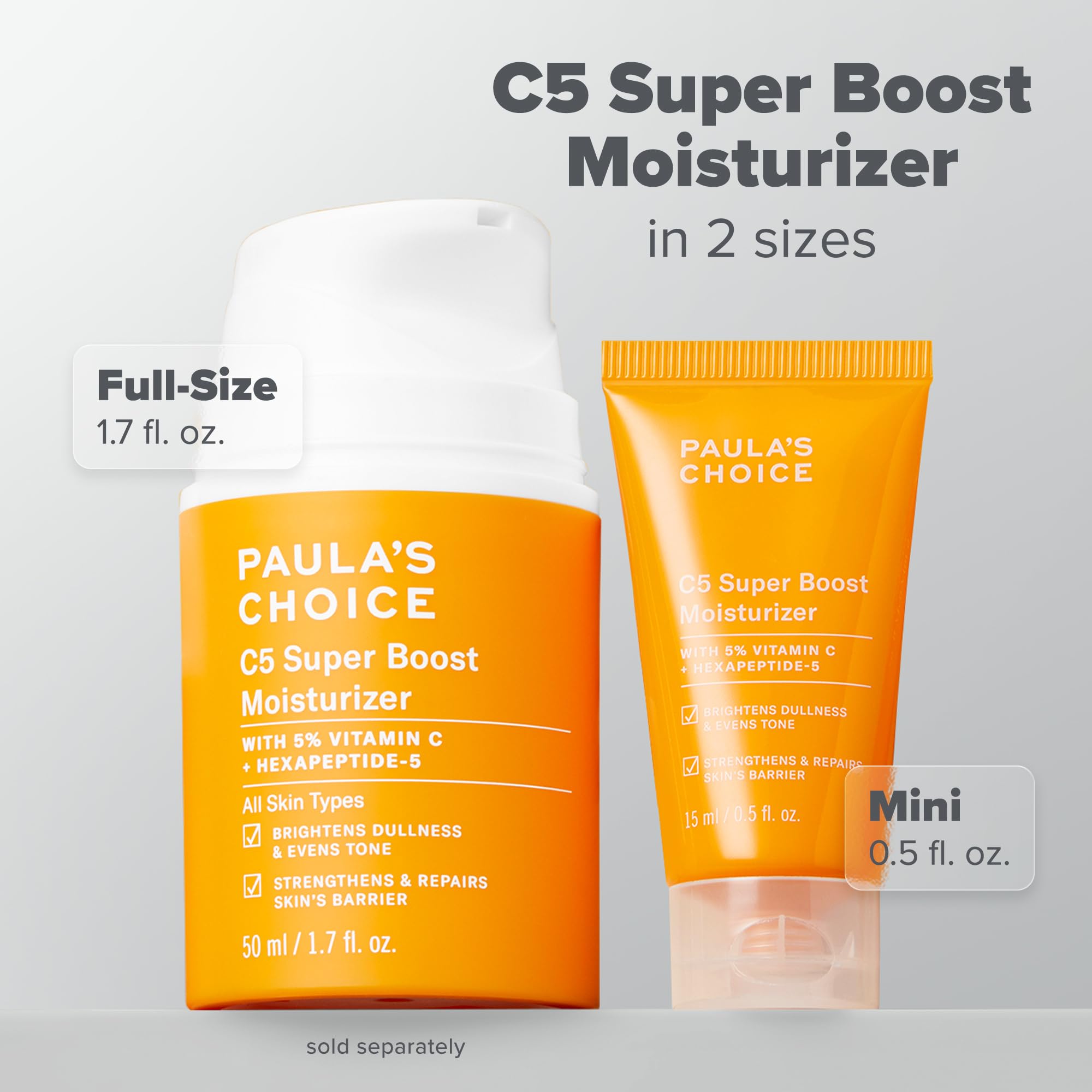 Paula's Choice C5 Super Boost Moisturizer | 5% Vitamin C & Squalane, Fragrance-Free