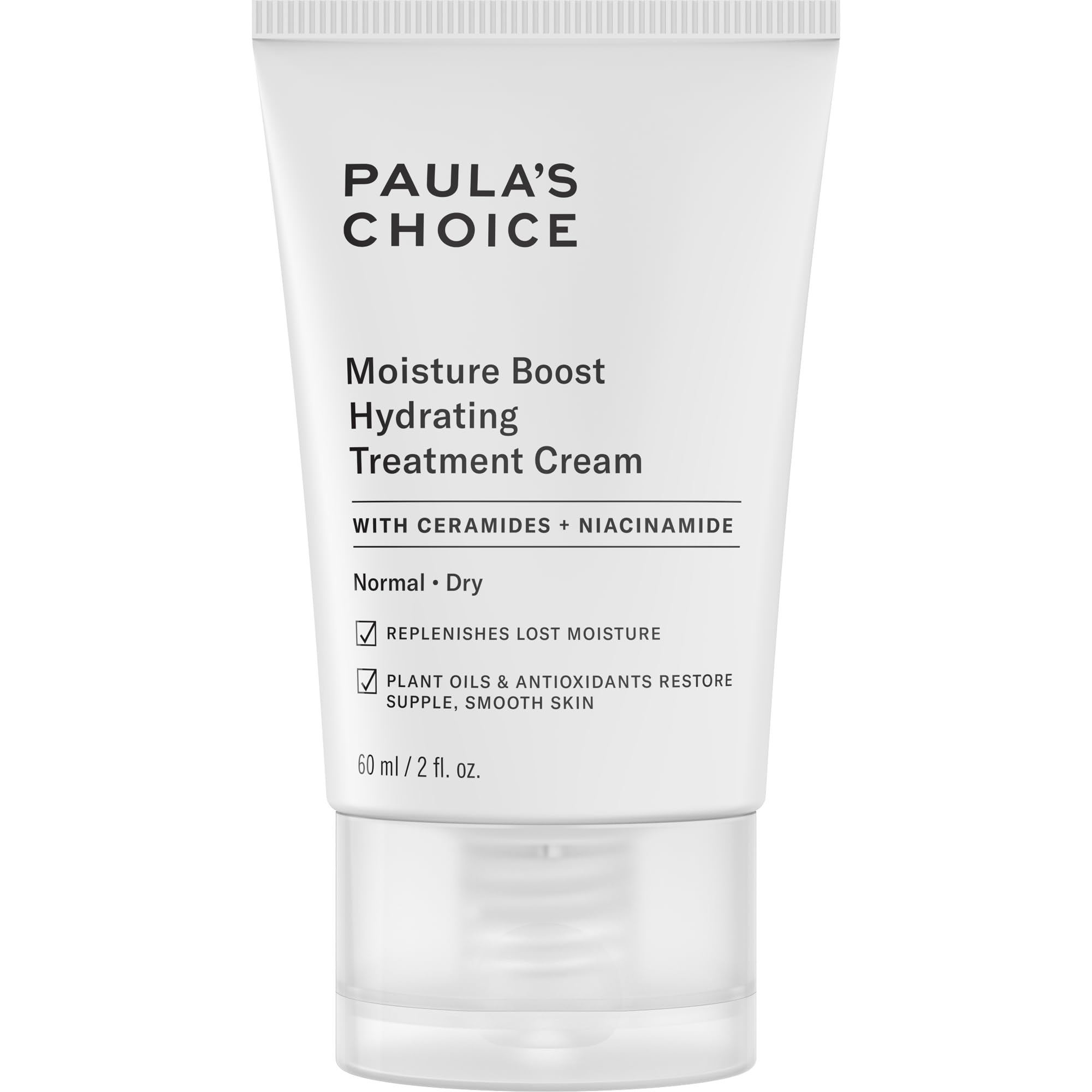 Paula's Choice MOISTURE BOOST Hydrating Treatment Cream – Niacinamide & Hyaluronic Acid, Dry Skin Moisturizer, 2 oz