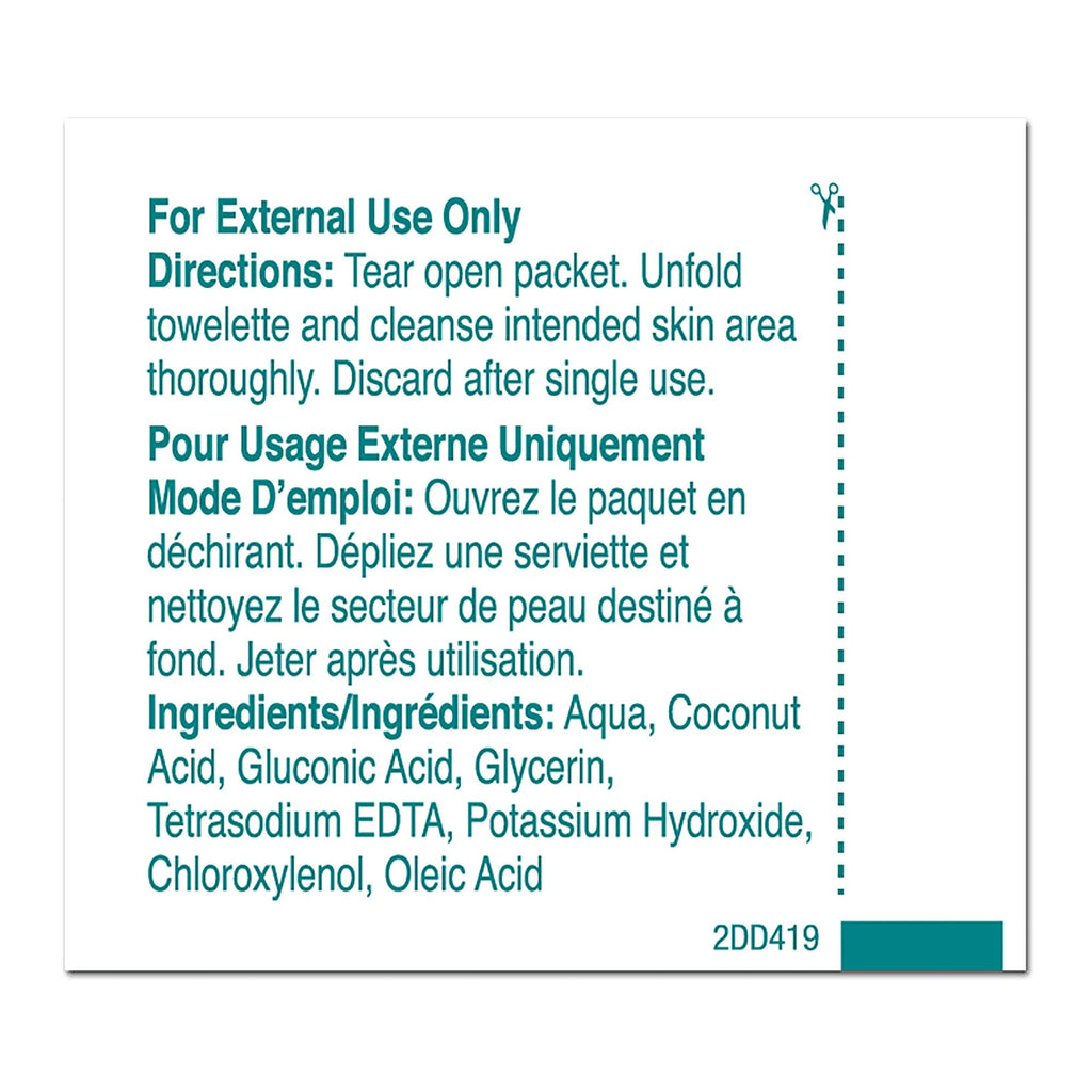 PDI Castile Soap Towelette – Premoistened Facial Cleansing Wipe with Coconut Oil | Travel Pack, 300 Total