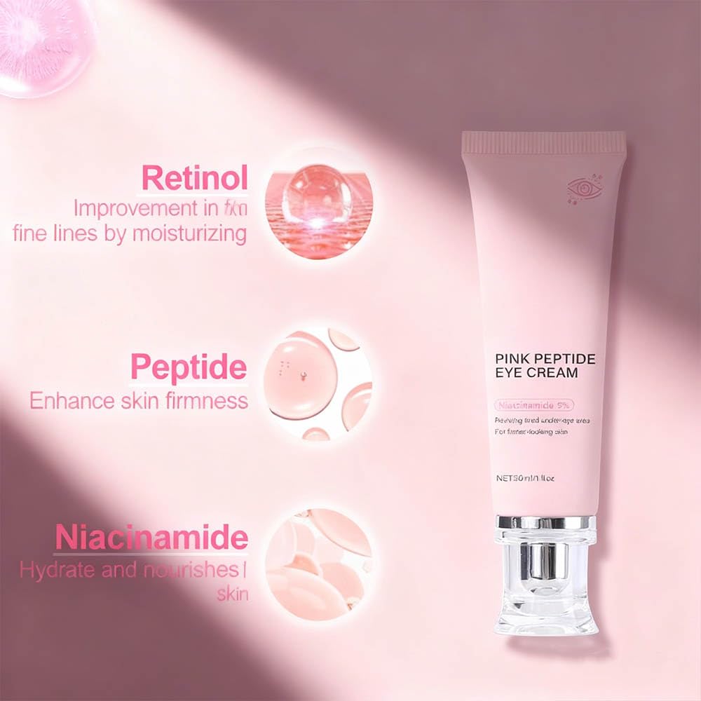 PDRN Pink Peptide Serum & Eye Cream – Niacinamide + Retinol, Hydrating & Firming Duo