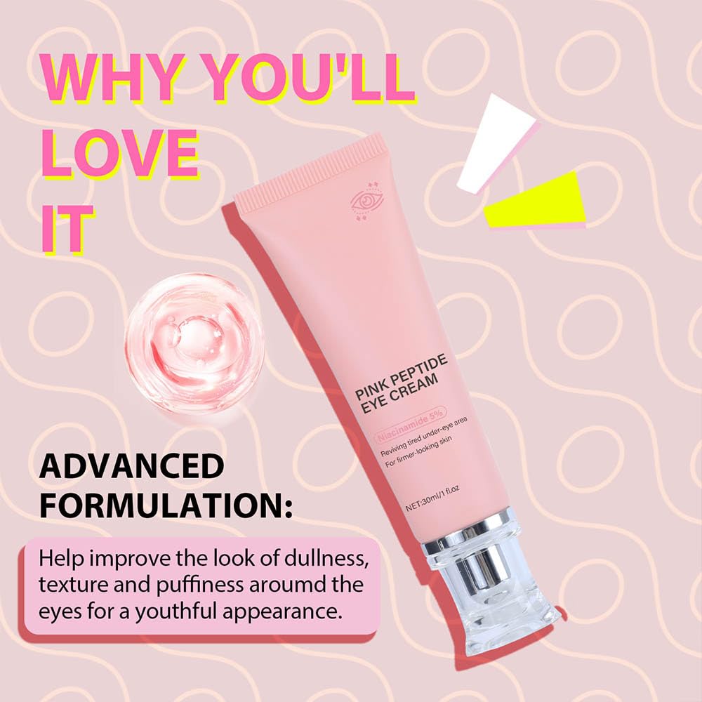PDRN Pink Peptide Serum & Eye Cream – Niacinamide + Retinol, Hydrating & Firming Duo