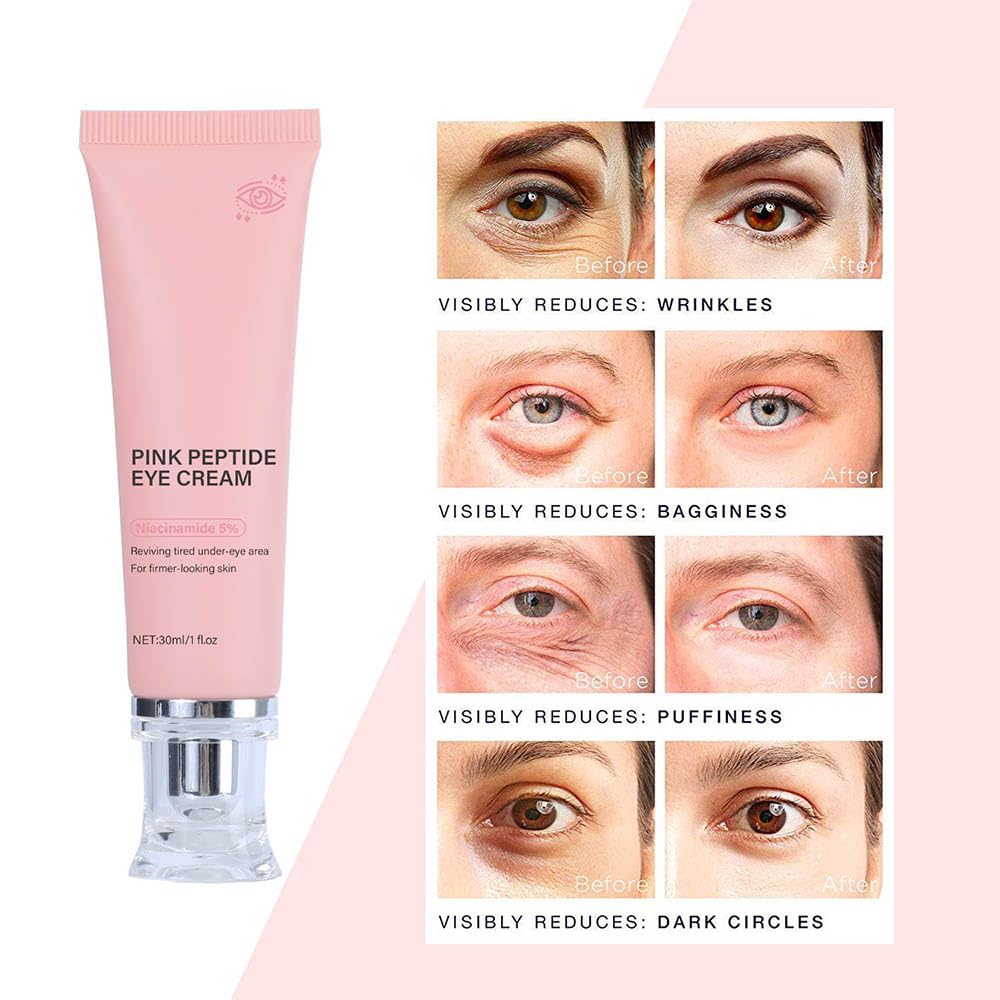 PDRN Pink Peptide Serum & Eye Cream – Niacinamide + Retinol, Hydrating & Firming Duo