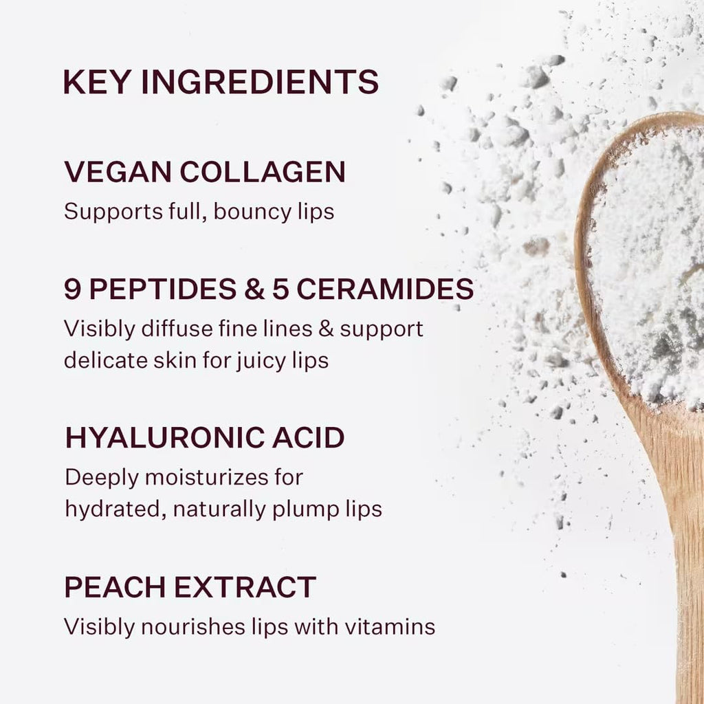 Peach & Lily Collagen Cushion Peptide Clear Lip Balm — Hydration, Smoothing & Clear Shine