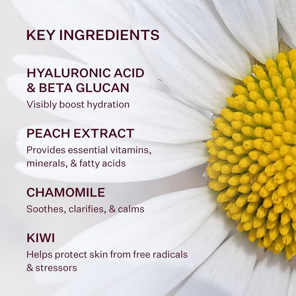 Peach & Lily Glass Skin Water-Gel Moisturizer – Lightweight, Oil-Free, Hyaluronic Acid (1.69 oz)