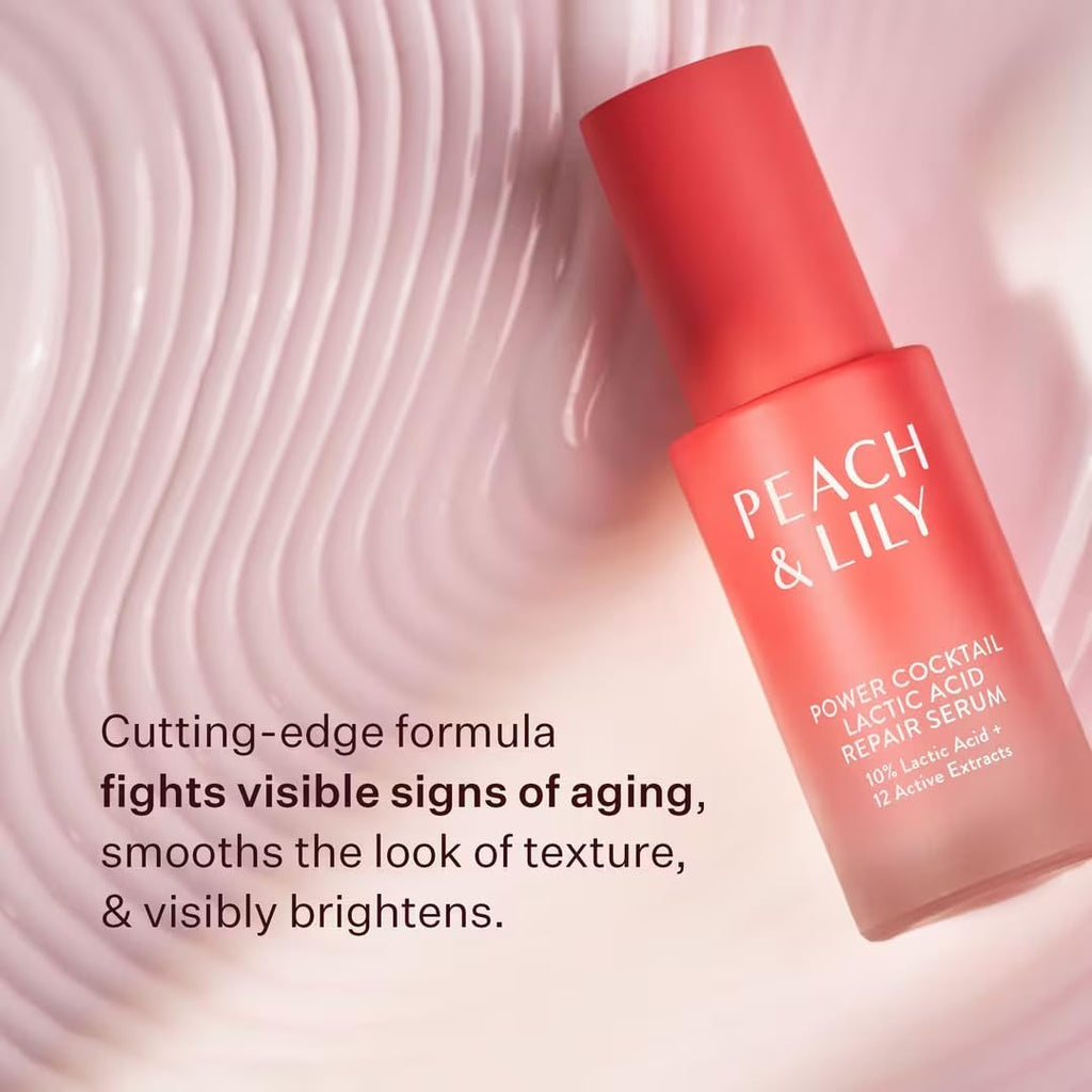 Peach & Lily Power Cocktail Repair Serum – 10% Lactic Acid Exfoliating Serum
