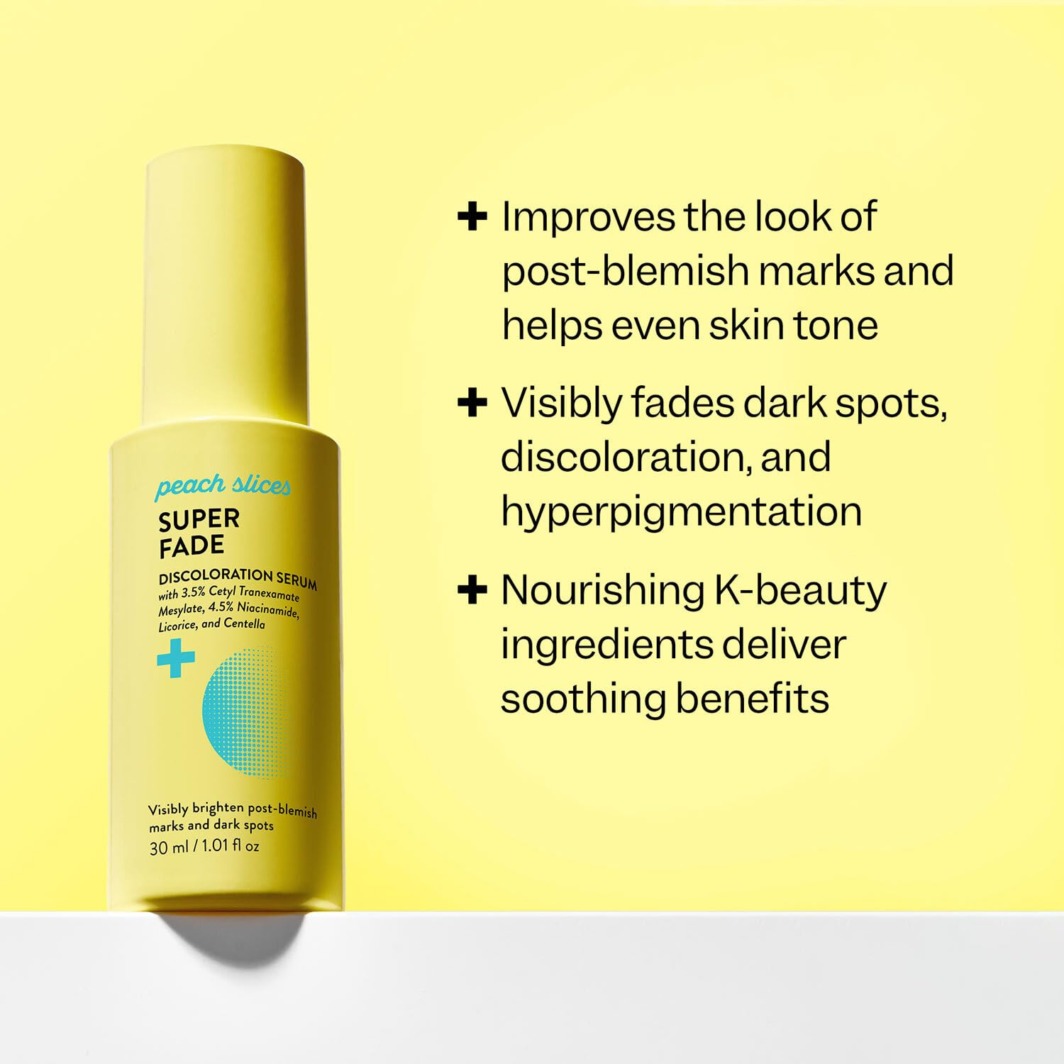 Peach Slices Super Fade Discoloration Serum for Face (1.01 oz) – Niacinamide + Tranexamic Acid | Vegan & Cruelty-Free