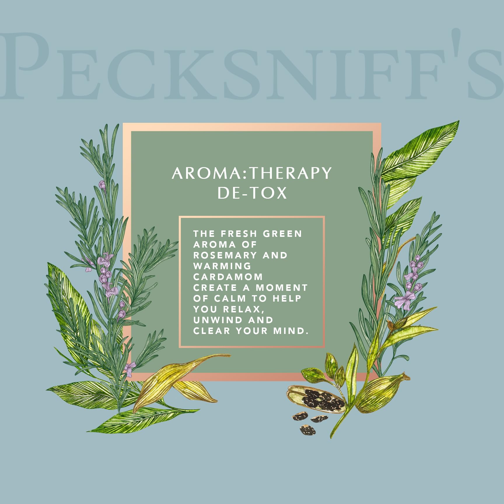 Pecksniff's Aroma Therapy De-Tox Hand Wash & Lotion Set – 500 ml in Wooden Caddy