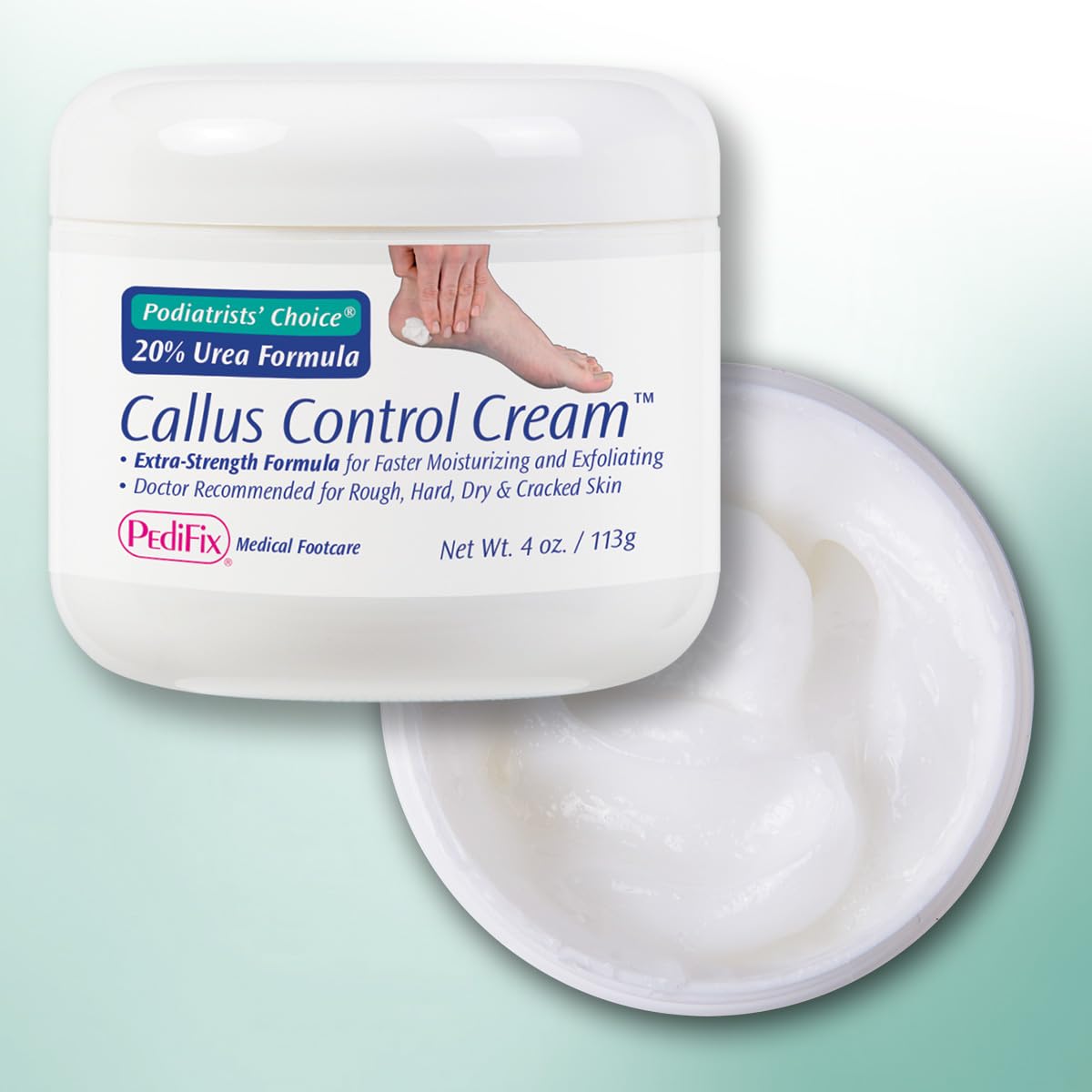 Pedifix Podiatrists' Choice 20% Urea Foot Cream – Extra Strength Callus Control, 4 oz