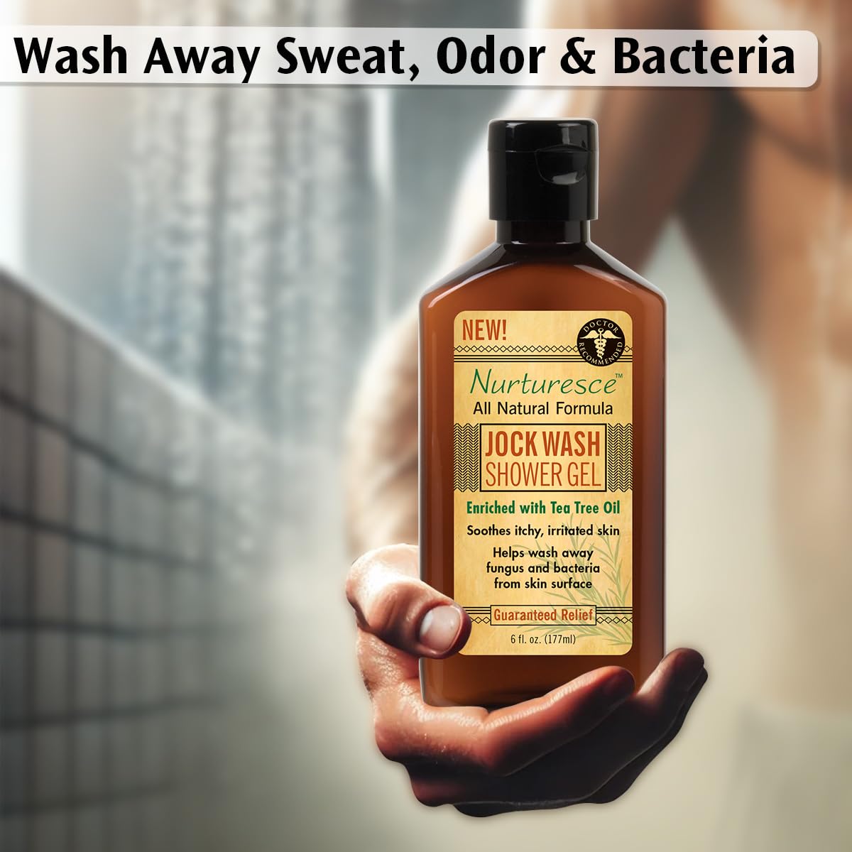 Pedifix Nurturesce Jock Wash Shower Gel with Tea Tree Oil – 6 oz