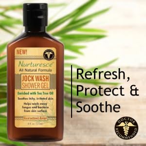 Pedifix Nurturesce Jock Wash Shower Gel with Tea Tree Oil – 6 oz
