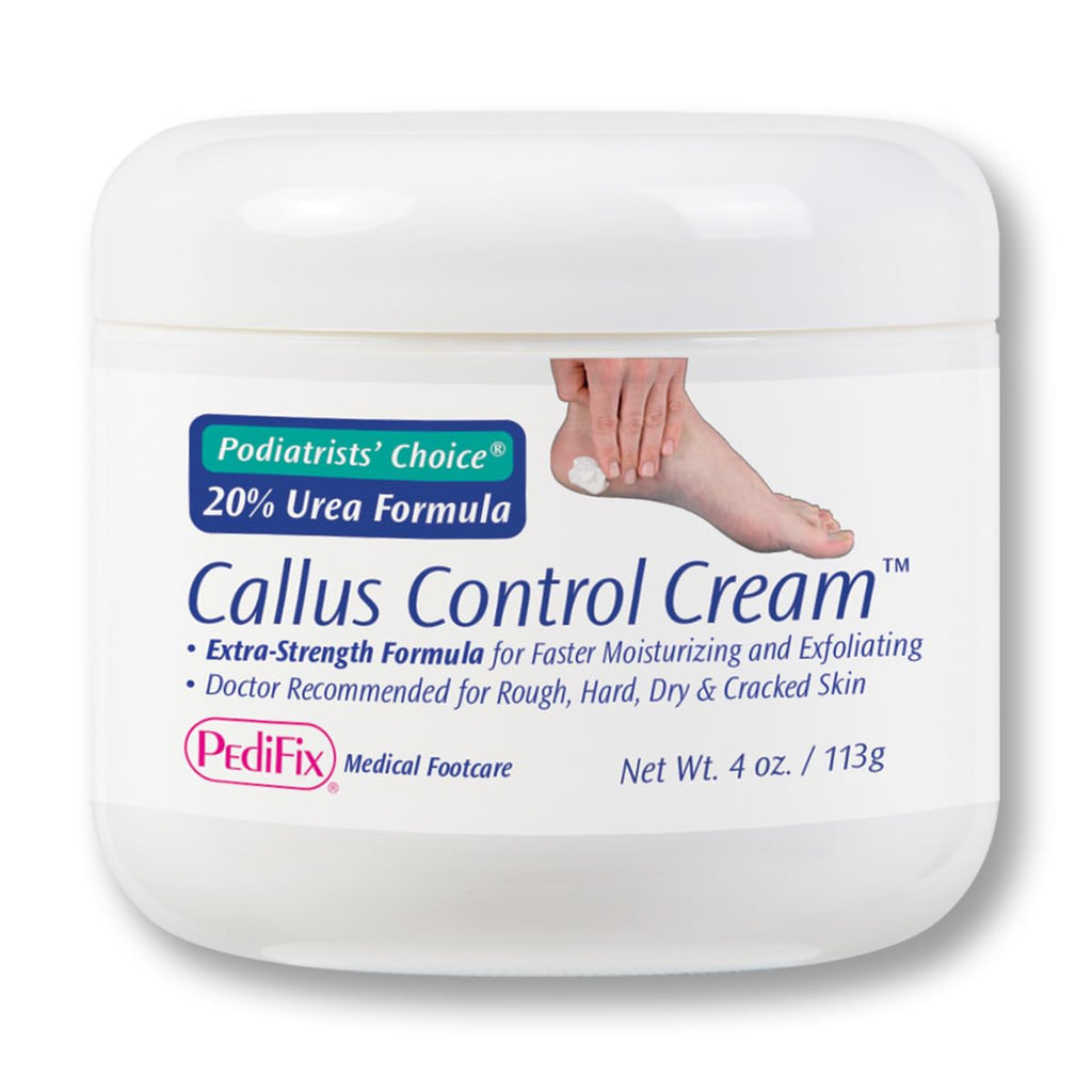 Pedifix Podiatrists' Choice 20% Urea Foot Cream – Extra Strength Callus Control, 4 oz