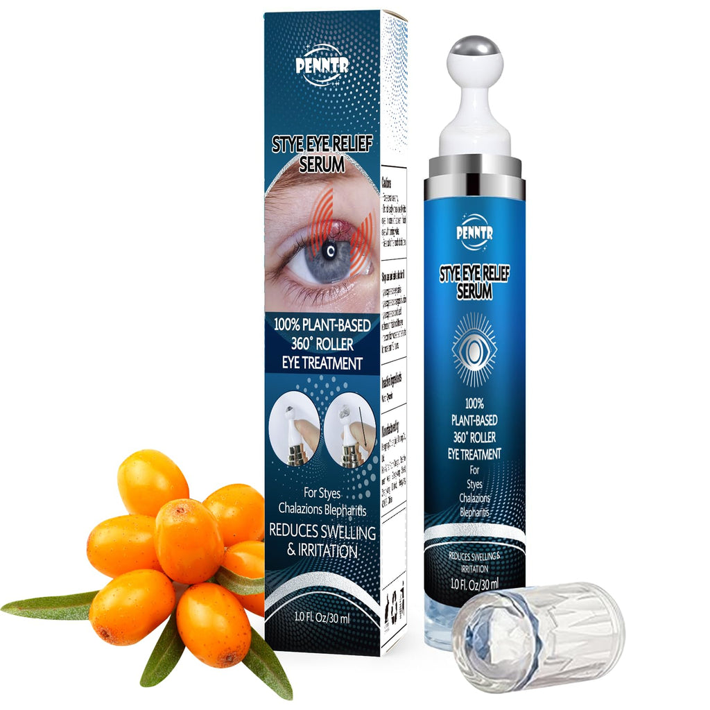 PENNTR Stye Eye Treatment – Plant-Based Roller Serum for Styes, Chalazions & Blepharitis (1 Fl Oz)
