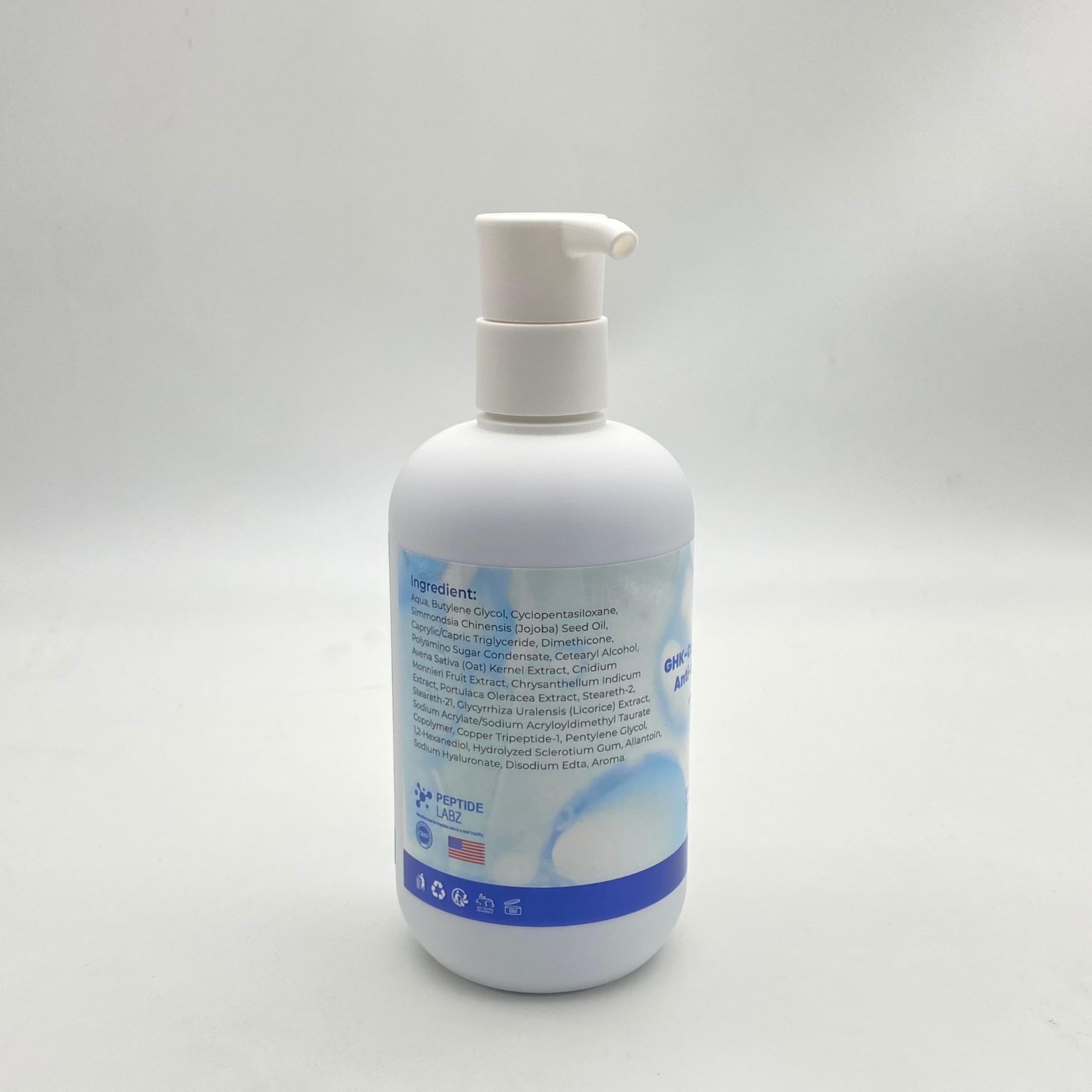 PeptideLabz Copper Peptide & Hyaluronic Acid Body Lotion – Anti-Aging, Skin Firming & Hydrating – 10 fl oz
