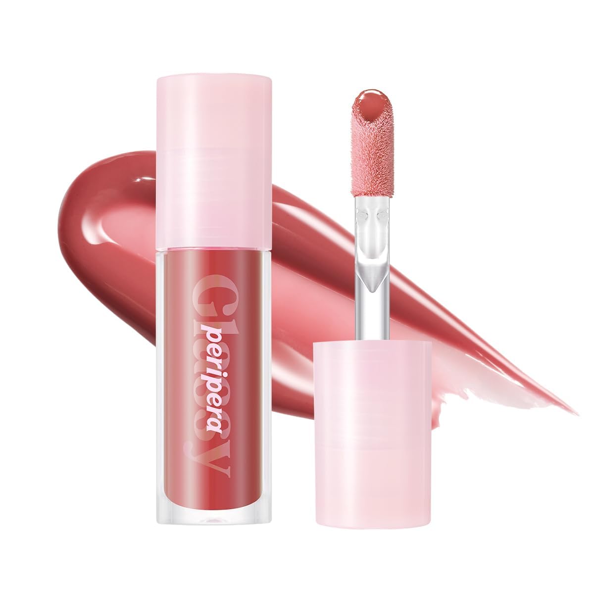 Peripera Ink Glasting Lip Gloss – 4XL Wand, Non-Sticky Glass Shine, Shade 016 All That Berry