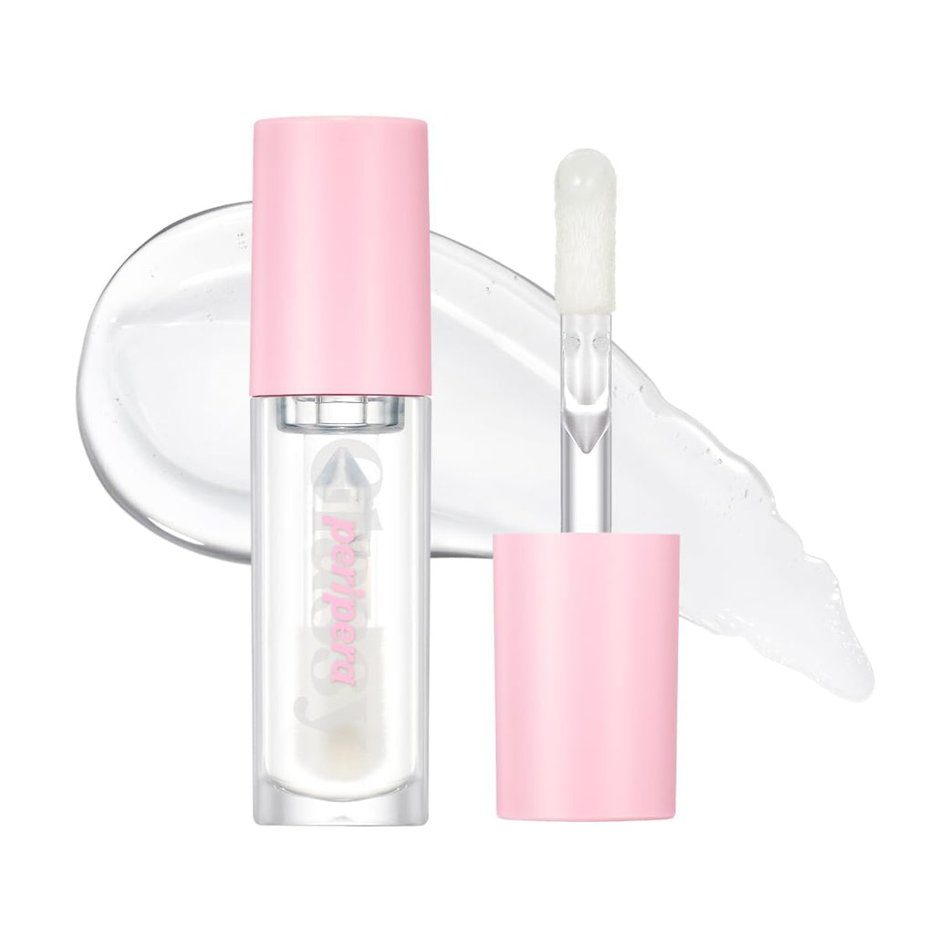 Peripera Ink Glasting Lip Gloss | Non-Sticky, High Shine, 4XL Wand, Vegan, Crystal Clear