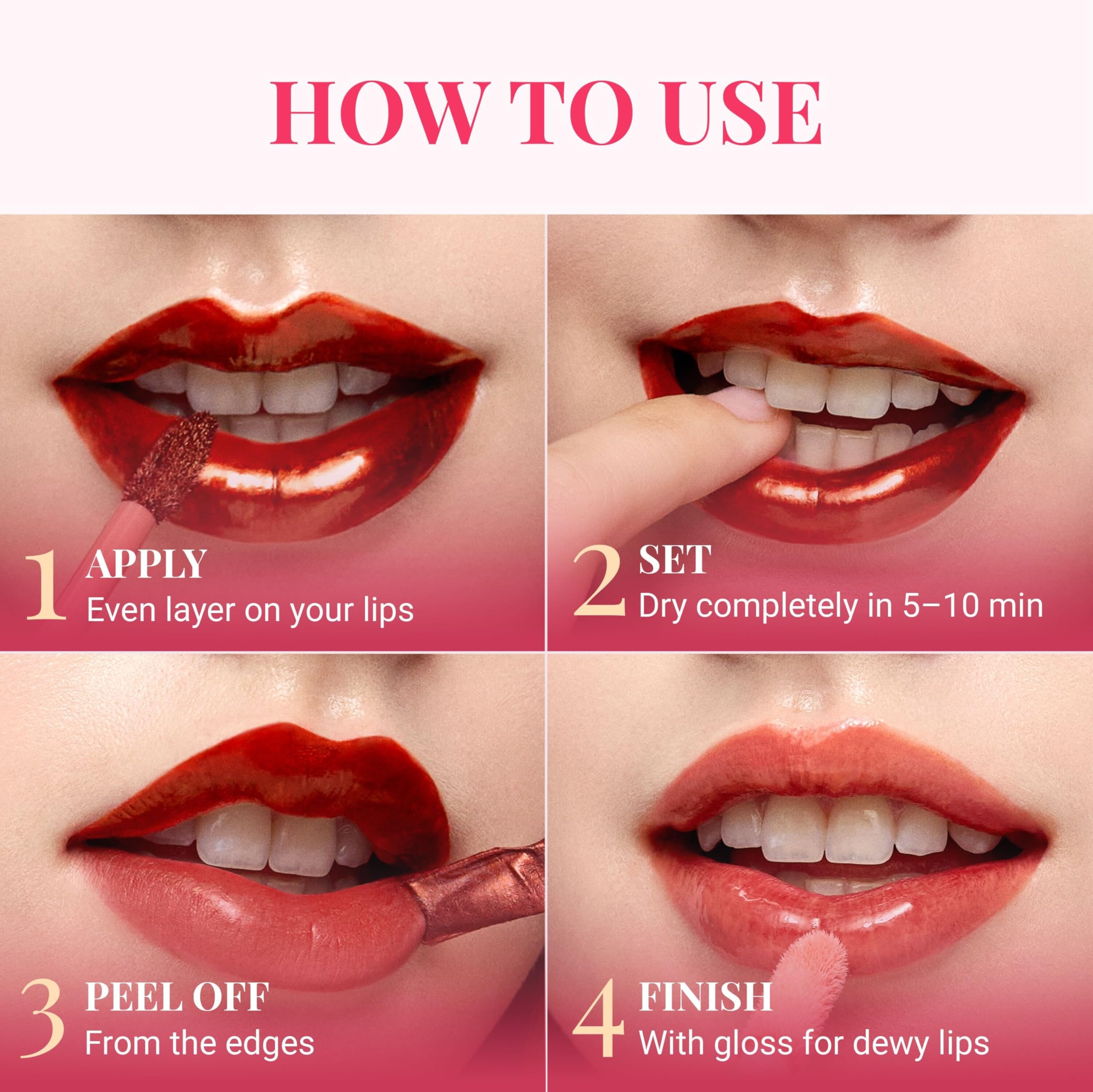 Peripera Ink Peel Off Lip Stain 02 Dear Rose – Long-Lasting, Transfer-Proof Lip Color