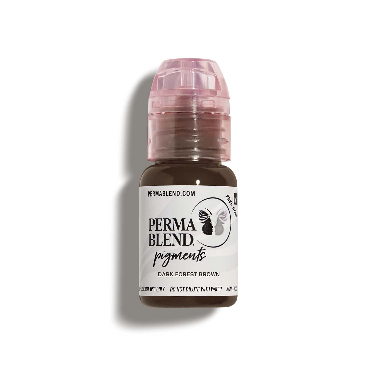 Perma Blend Dark Forest Brown Microblading Ink for Permanent Eyeliner – Vegan Neutral Cool Brown (0.5 oz)
