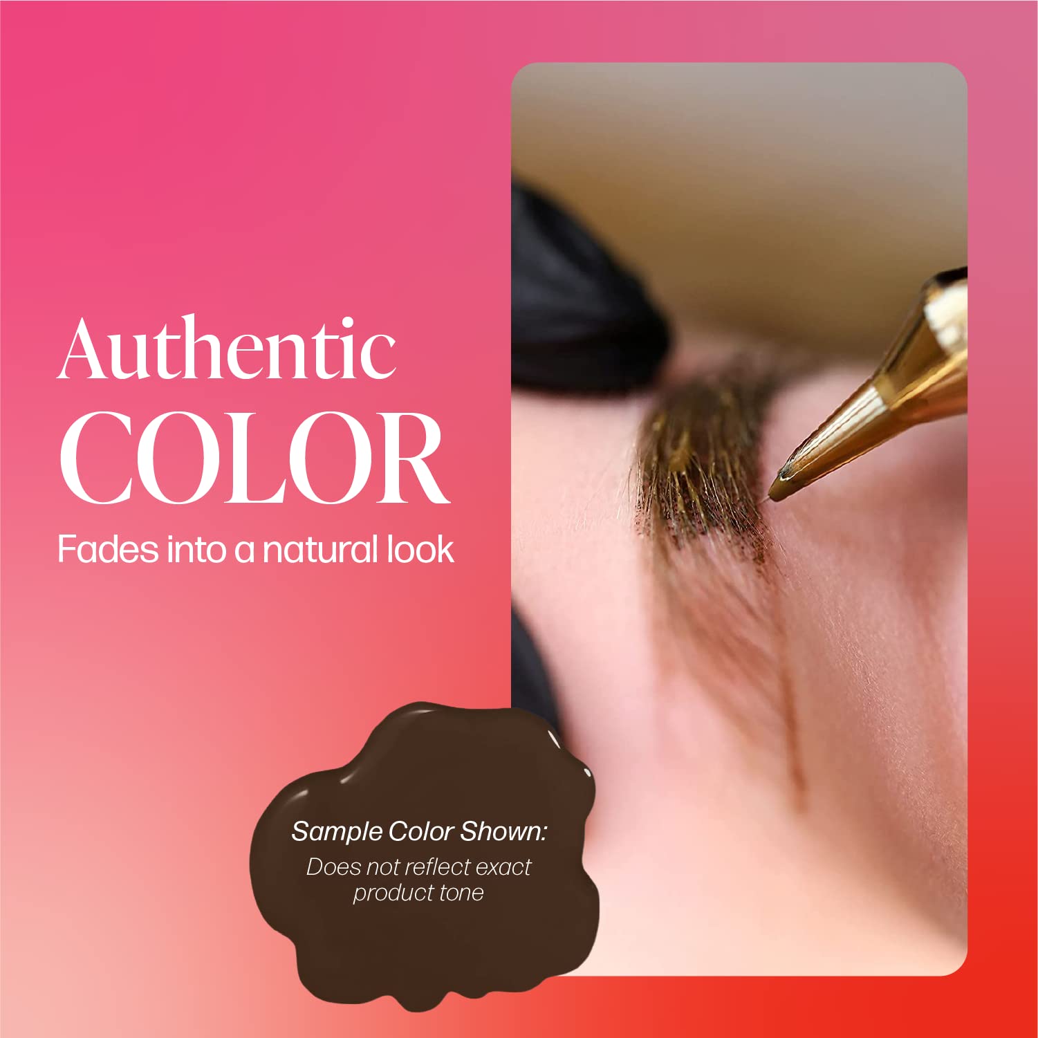 Perma Blend Dark Forest Brown Microblading Ink for Permanent Eyeliner – Vegan Neutral Cool Brown (0.5 oz)