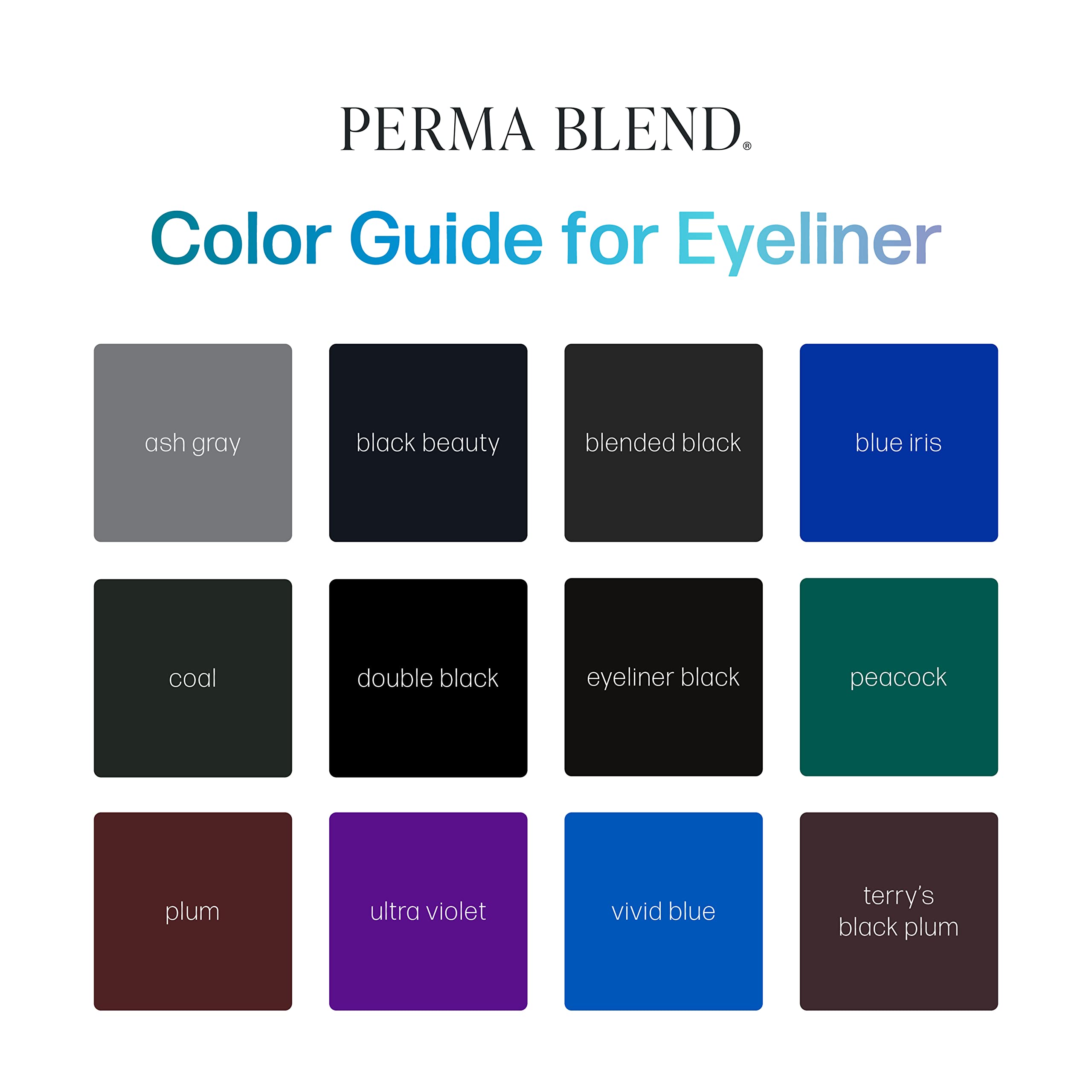 Perma Blend Double Black Microblading Ink for Permanent Eyeliner – Vegan, High-Carbon Black
