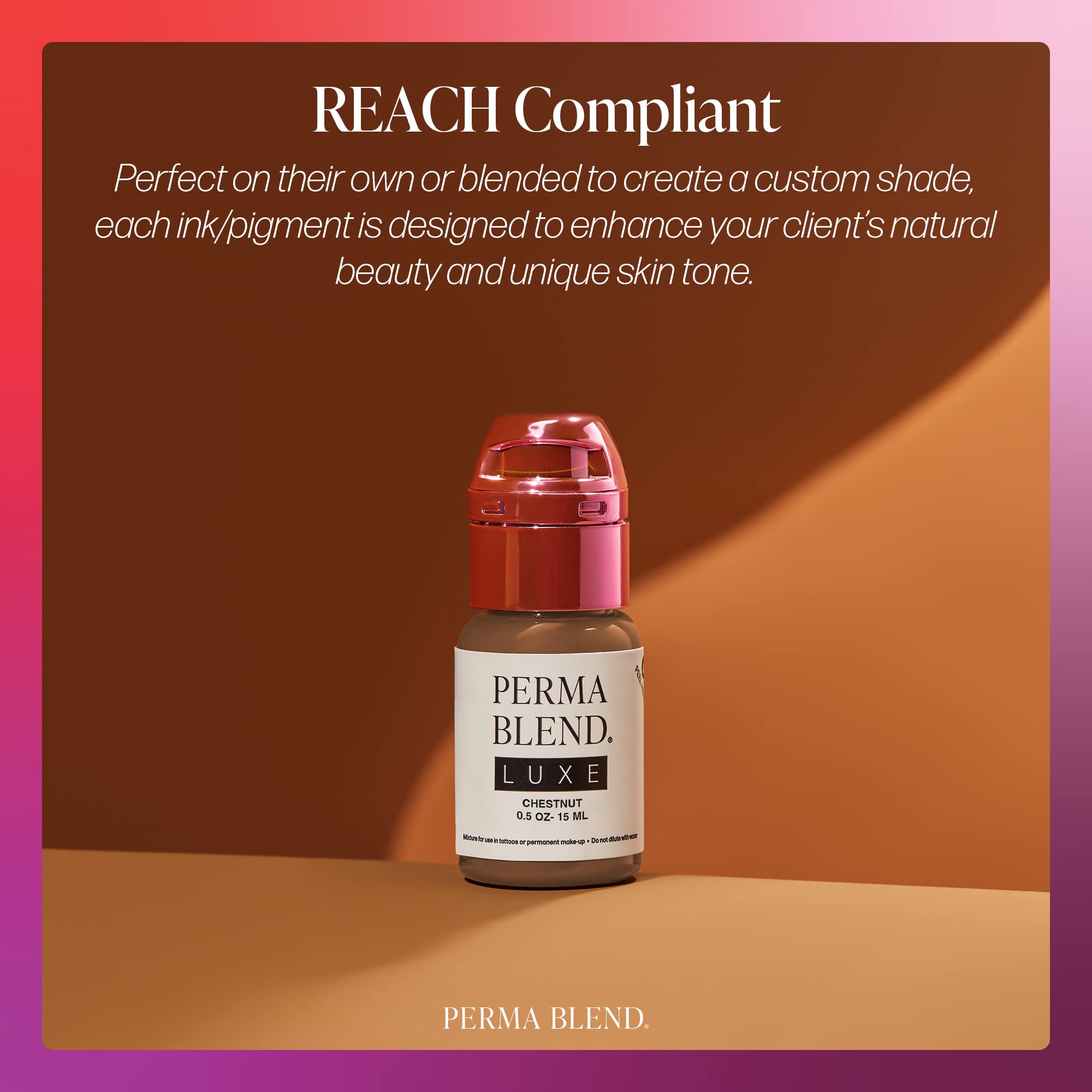 Perma Blend Luxe Chestnut Lip Tattoo Ink – Vegan, Cruelty-Free Microblading Pigment (0.5 oz)