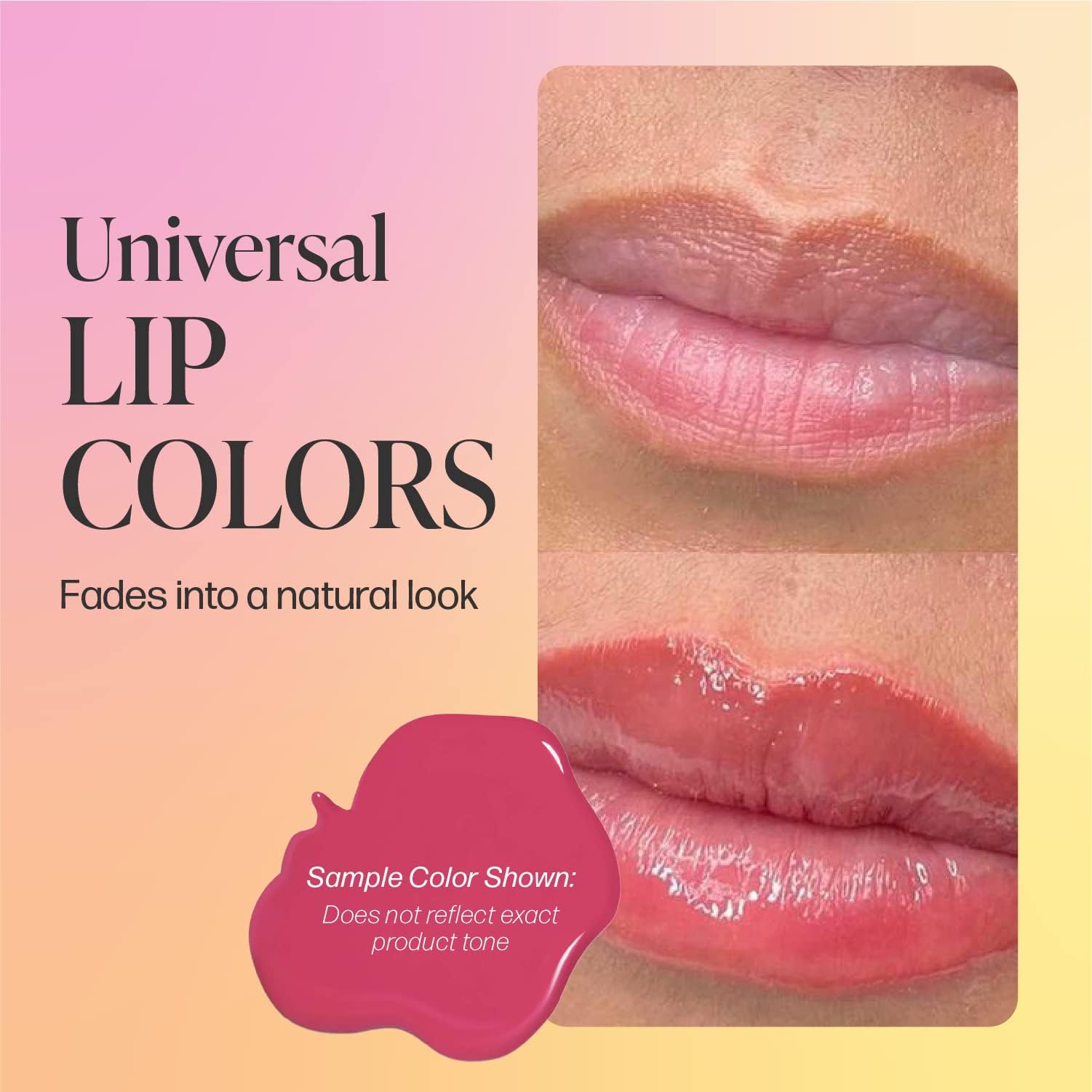 Perma Blend Sweet Lip Set 6 Pink & Red Pigments + Shading Solution for PMU Lip Blush & Microblading