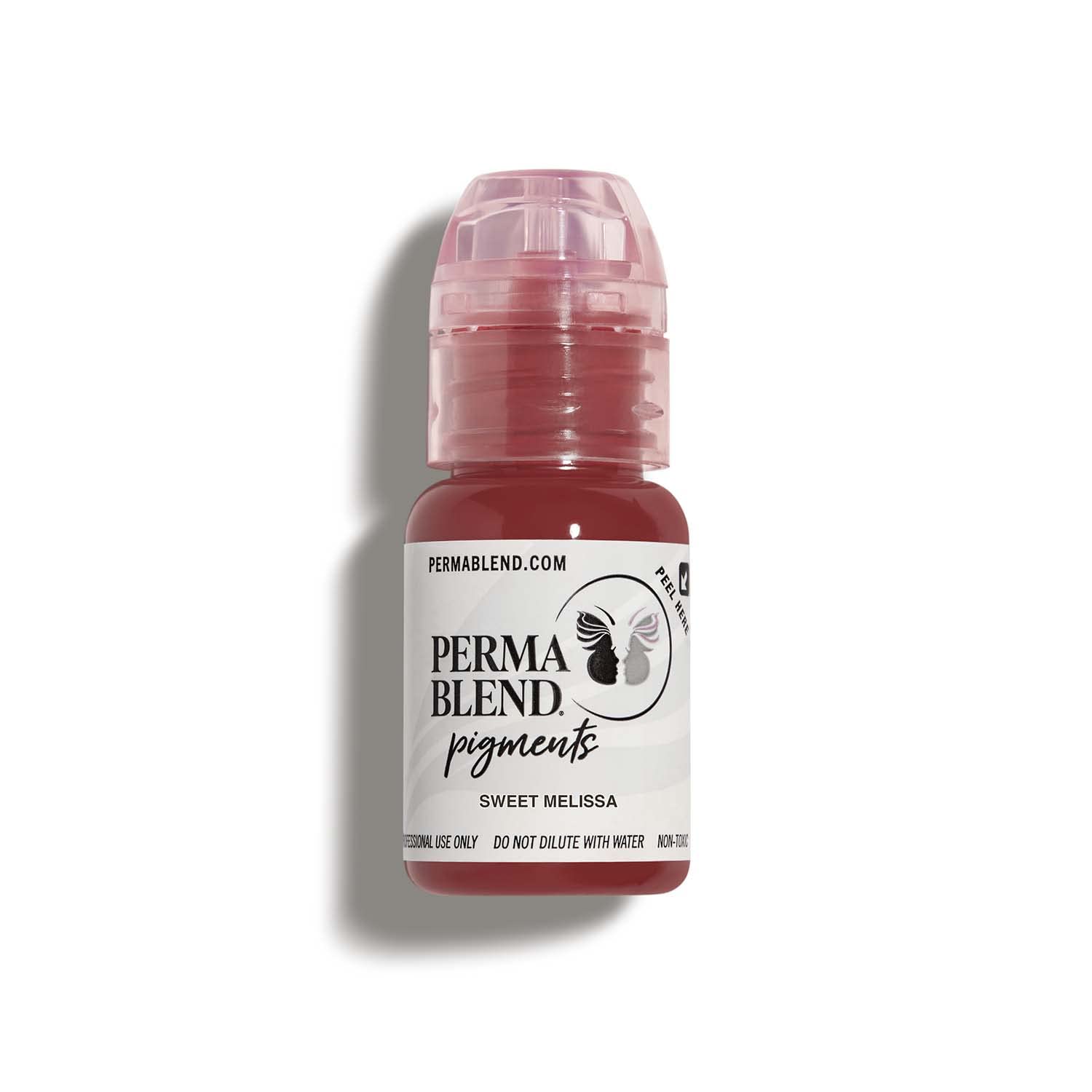 Perma Blend Sweet Melissa Lip Blush Ink – Natural Medium Pink Permanent Makeup Tattoo Ink (0.5 oz) – Vegan