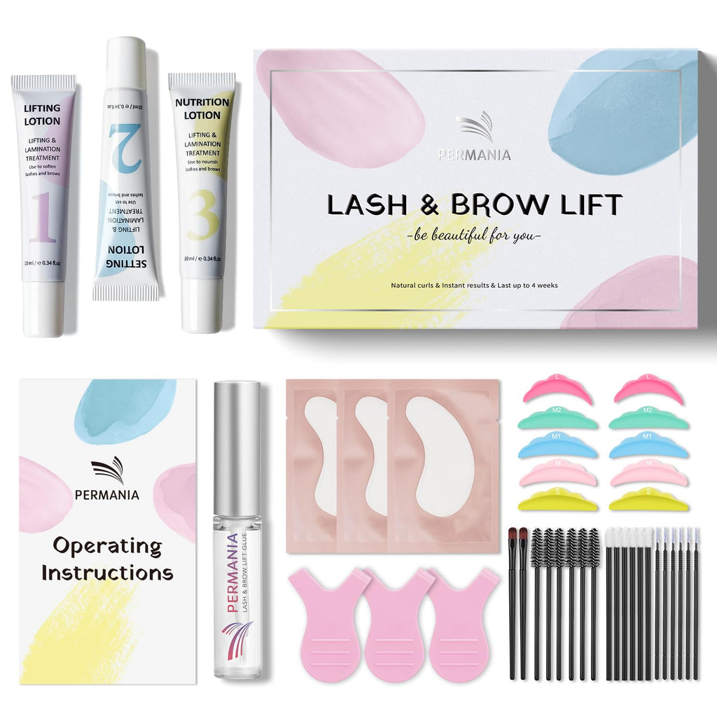 PERMANIA Lash Lift Kit | Tube Design for Precise Lash Lift & Brow Lamination – Easy At-Home Salon Results