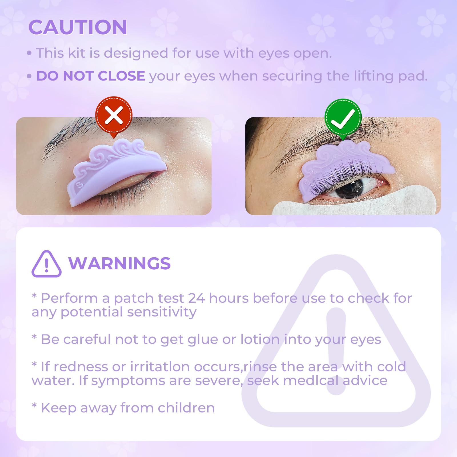 PERMANIA Korean Lash Lift Kit – Open-Eye Design for Salon-Quality Lash Lifts