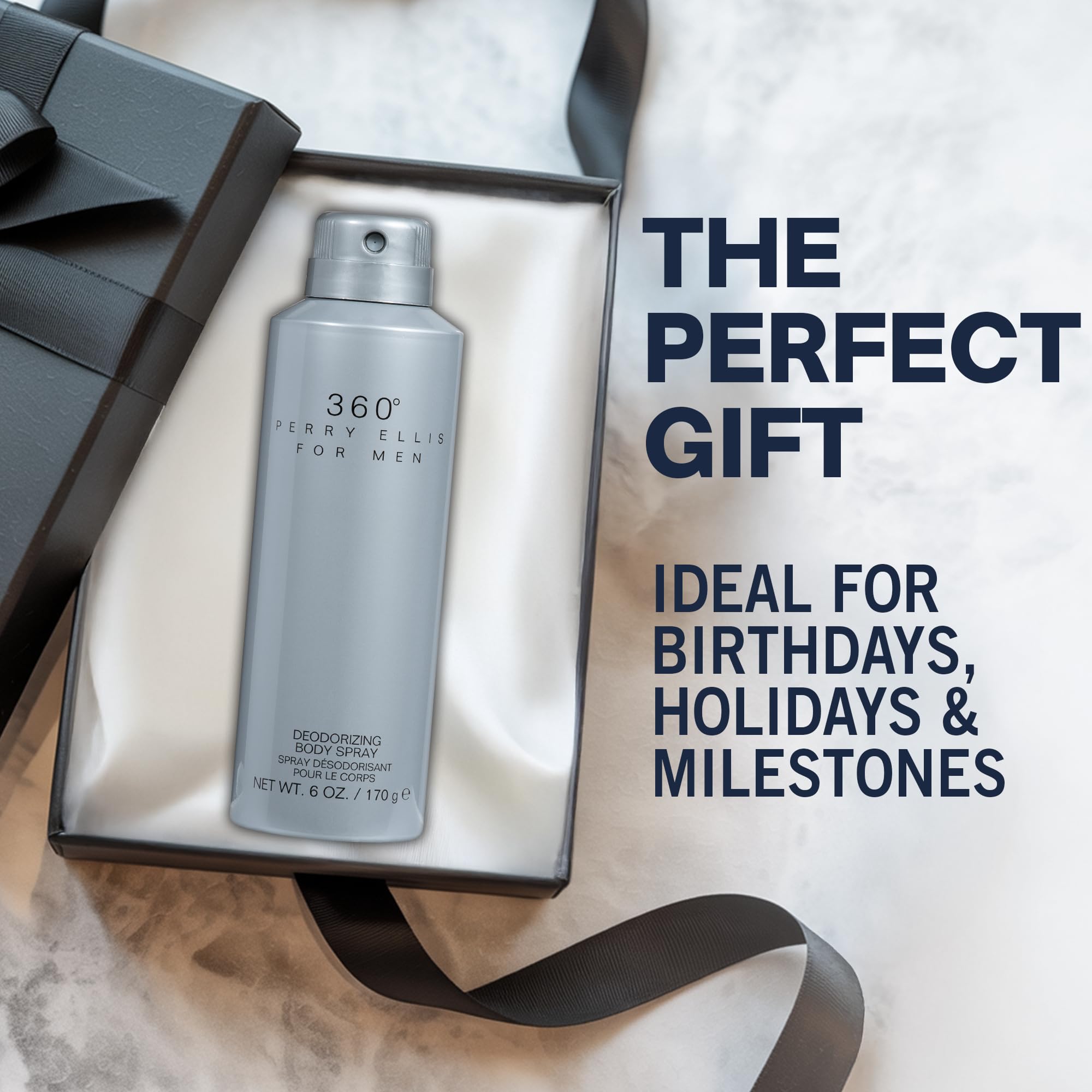 Perry Ellis 360° for Men 6 oz Body Spray – Fresh All-Day Fragrance