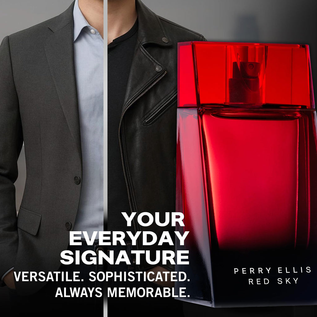 Perry Ellis Red Sky Eau de Toilette 3.4 fl oz – Fresh, Spicy & Woody