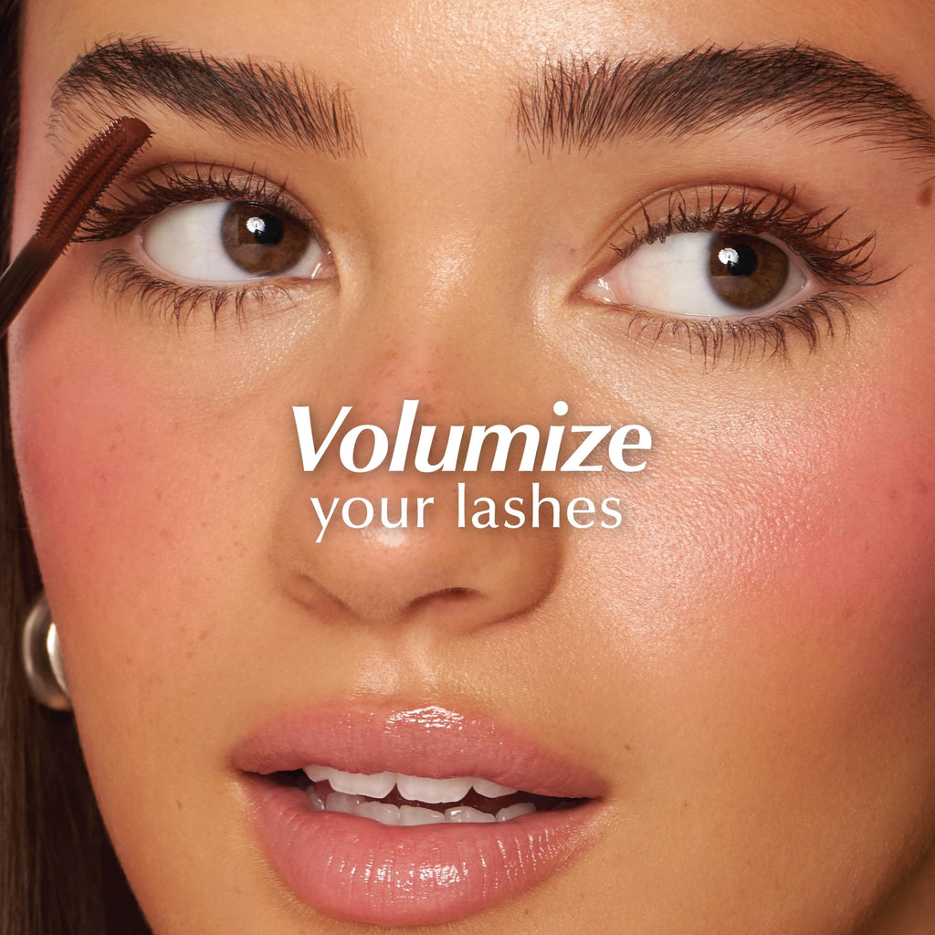 PERSONA Volumizing Tubing Mascara | Lift, Lengthen & Define | Water-Removable, Buildable Volume (Chocolate) — Made in Italy