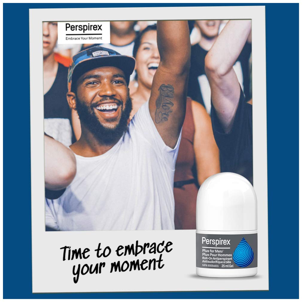 Perspirex Plus Men’s Deodorant Antiperspirant – Clinical-Strength, Long-Lasting Protection