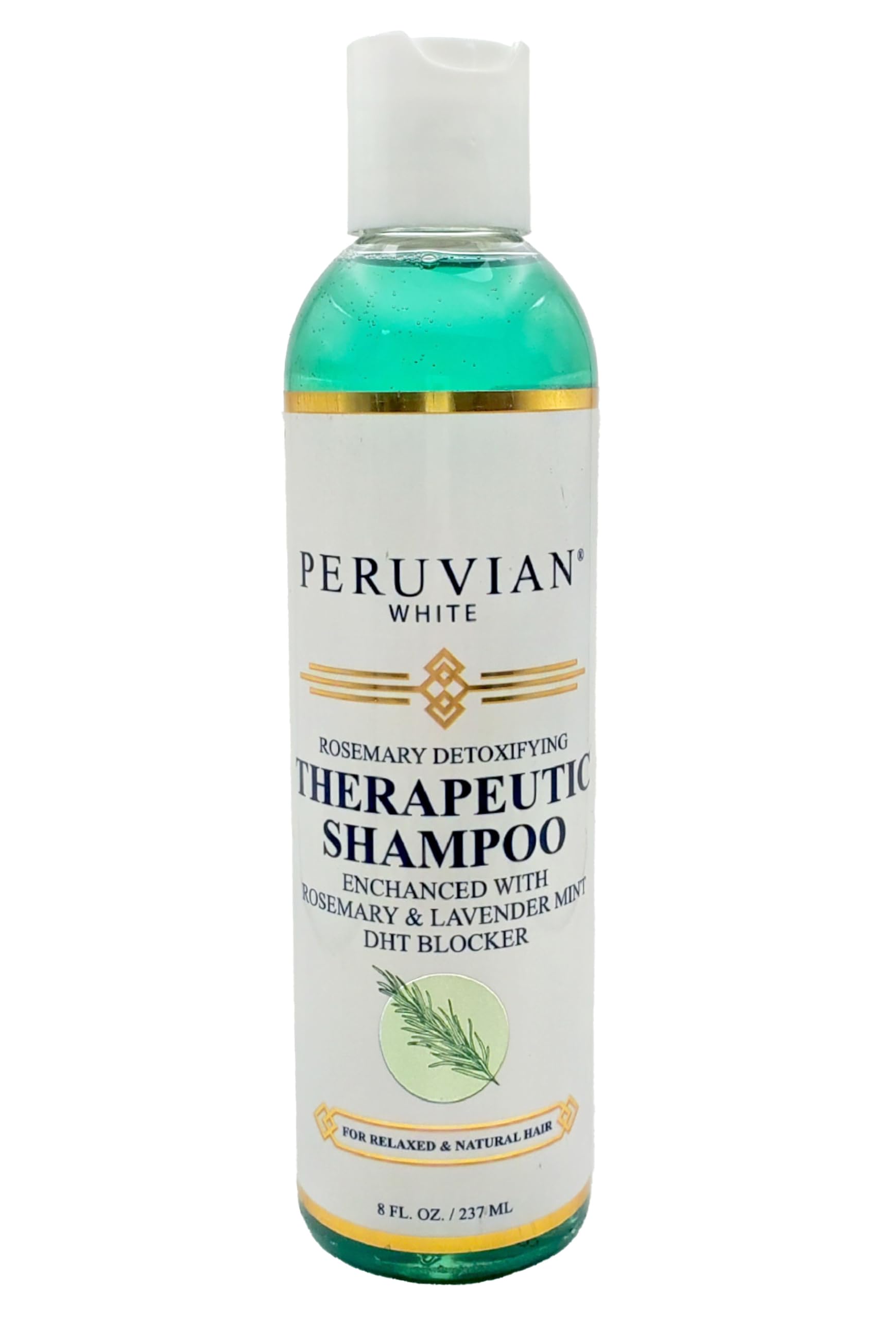 Peruvian White Rosemary Detoxifying Therapeutic Shampoo – Rosemary & Lavender Mint (8 oz)