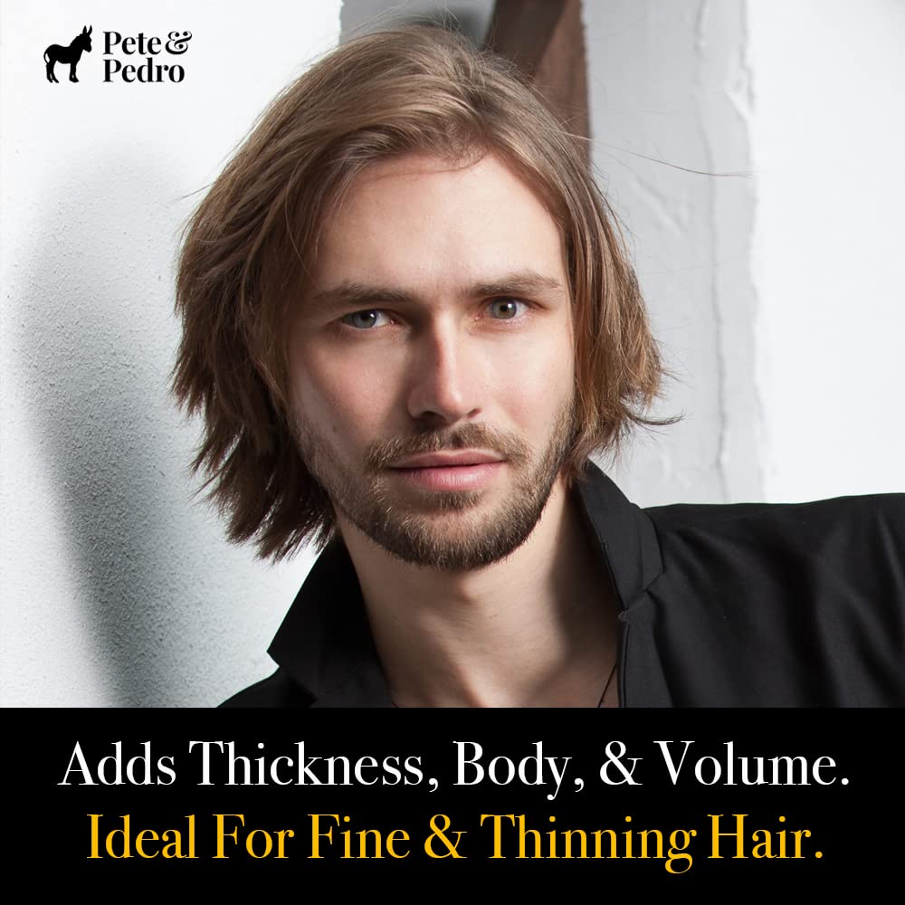 Pete & Pedro THICK Hair Cream – Light-Holding Thickening Texture for Fine & Thinning Hair | 4 oz | Shark Tank